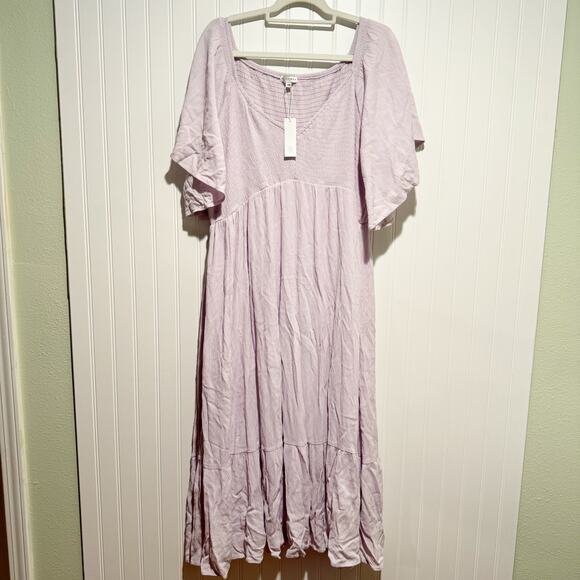 Baltic Born Felicity Smocked Dress Lilac Purple NEW Plus Size 3X - Picture 2 of 8